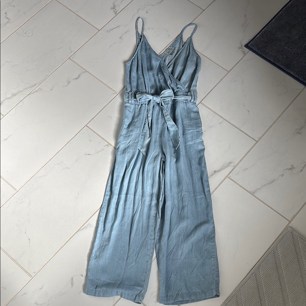 Thread & Supply Light Blue Sleeveless Jumpsuit